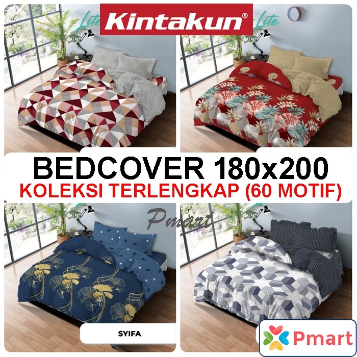 PROMO  BEDCOVER KINTAKUN 180x200 LITE / BEDCOVER KINTAKUN KING LITE / BEDCOVER 180x200 KINTAKUN