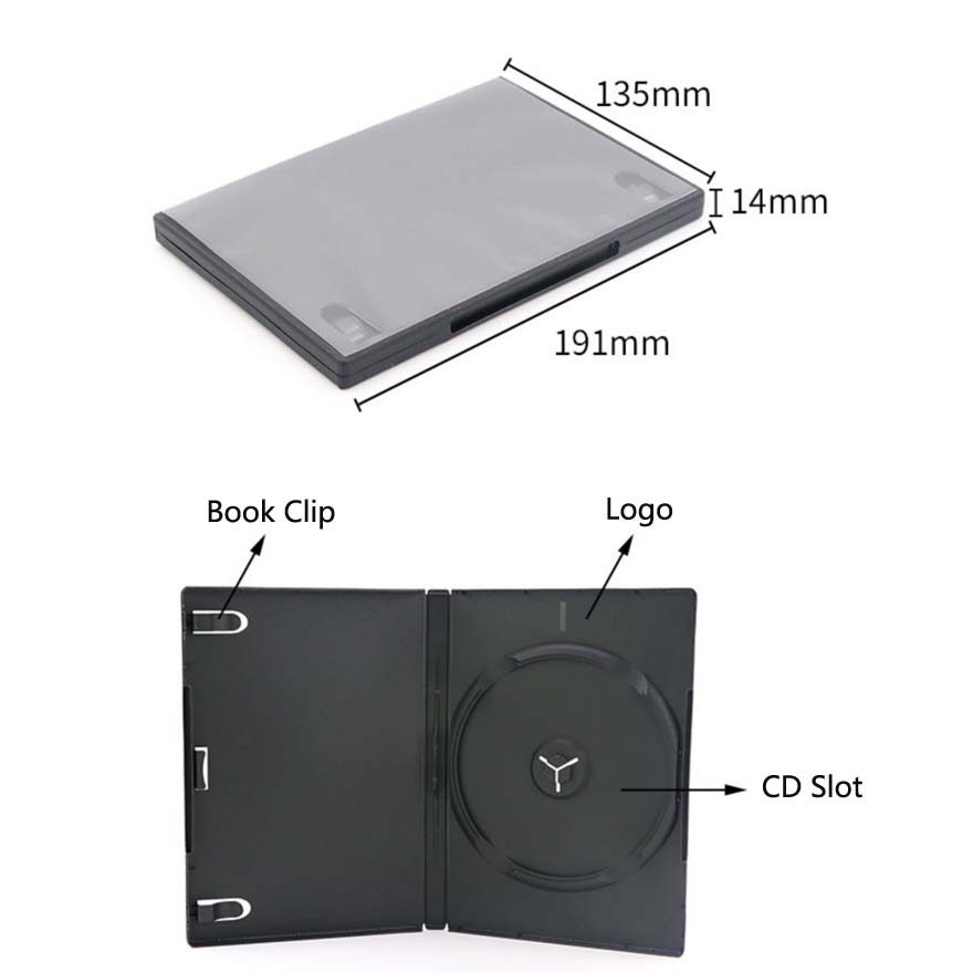 PP Plastic sc CD box For PS2 game storage sc packaging protective Case for Playstation 2
