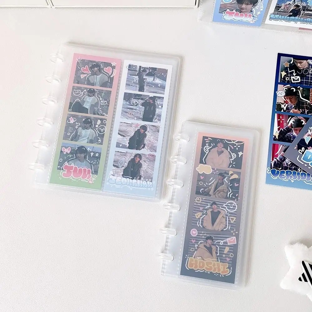 Ins Style Photo Strip Album Idol Photostrip of 4 Cut Card Collection Book 4Grids Photobooth Holder S