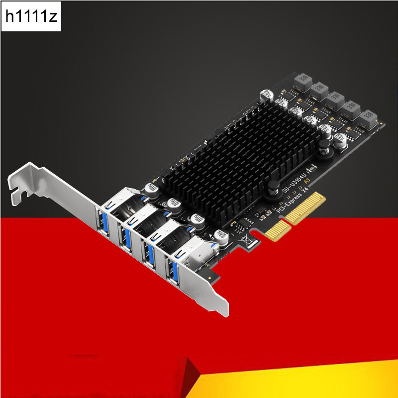 NEW PCIE USB Card 4 Port USB Multiplier Hub PCI E 4X Express to USB 32 Gen2 10G USB32 GEN 2 Expansio