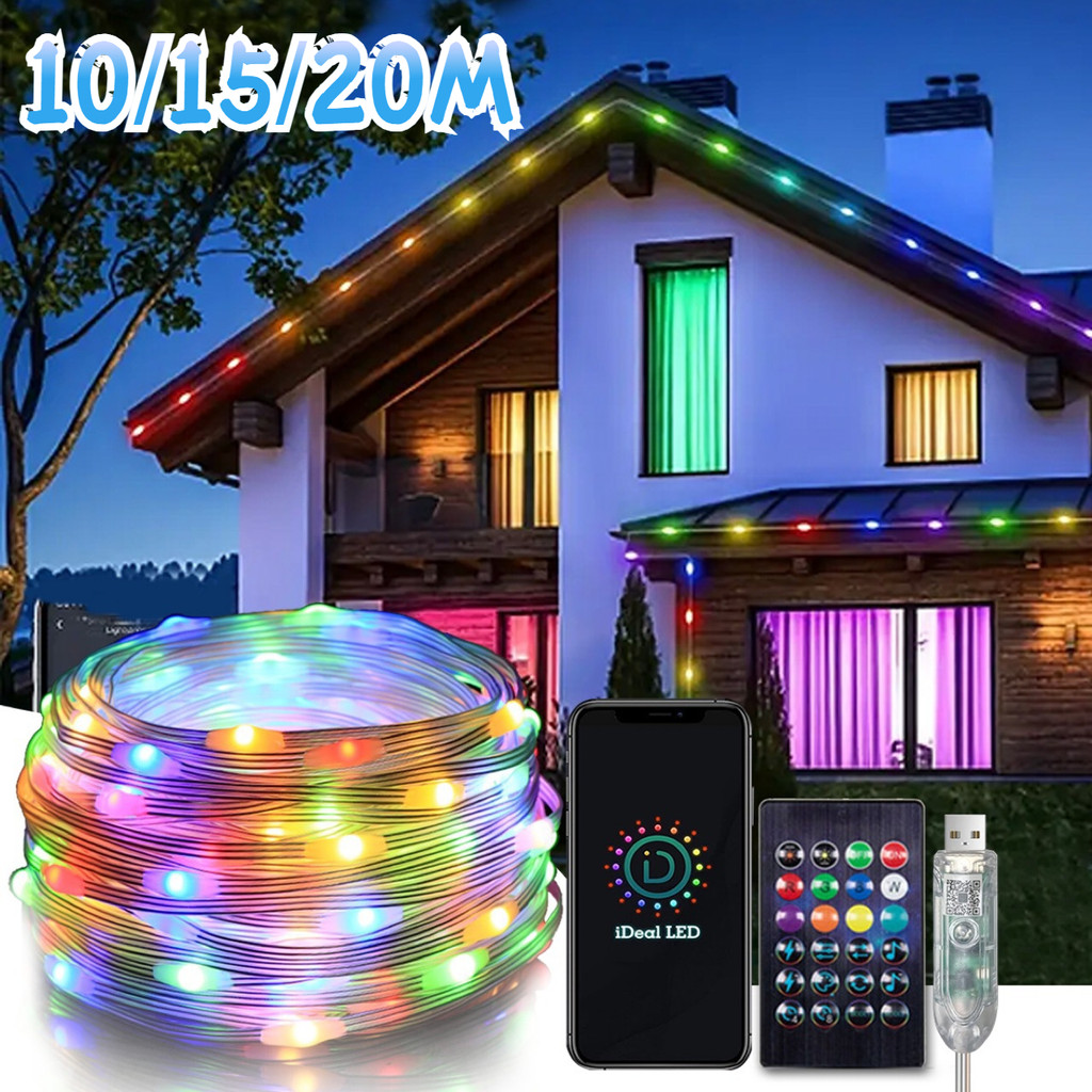 20M Lampu LED Strip / Warna-warni Lampu LED Strip / Outdoor Led Strip Ramadhan Dekoras