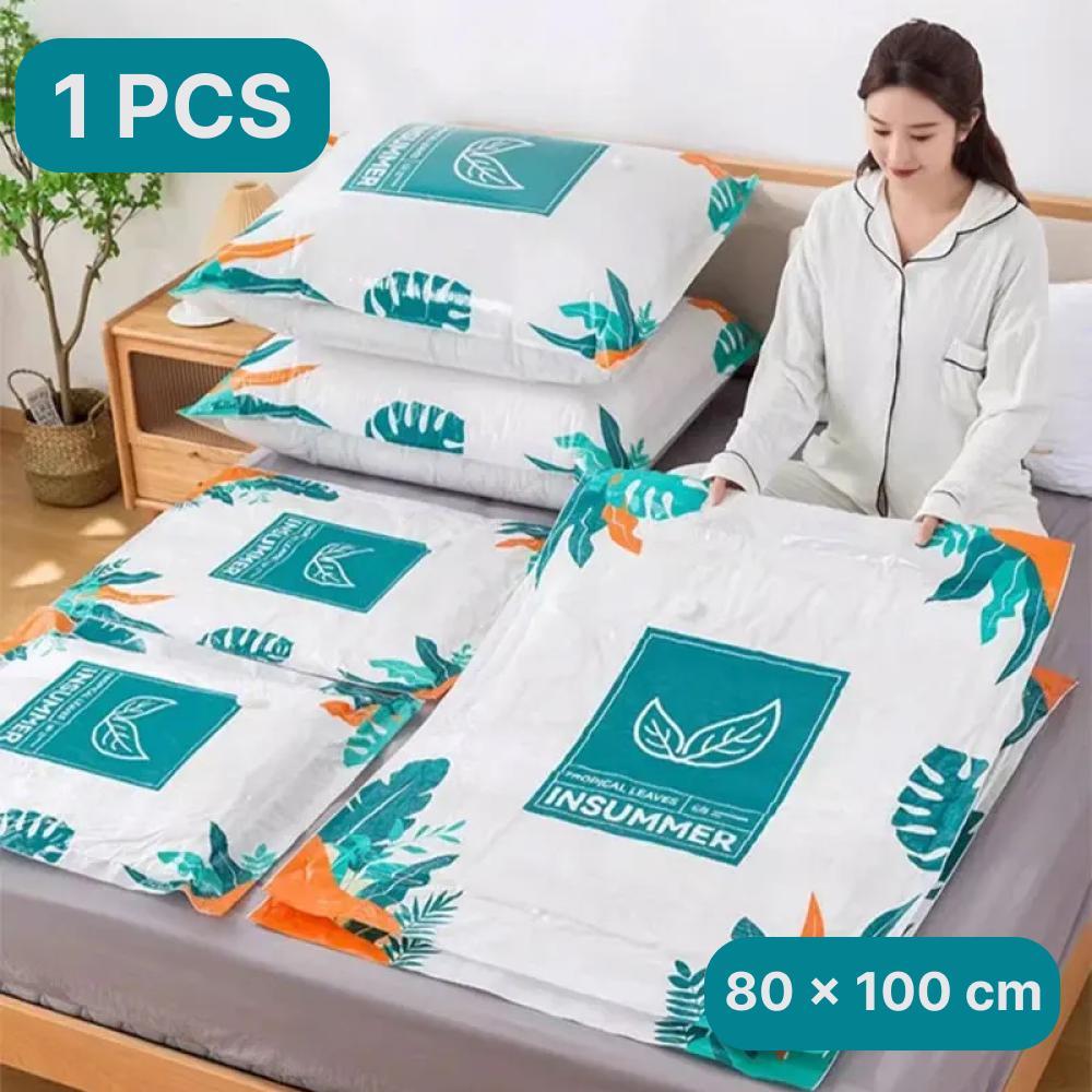 Kantong Vakum Pakaian Plastik Tebal Hemat Ruang Travel Storage Bag Anti Bocor