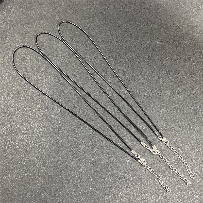 Kalung Model Korea Tali Hitam Aksesoris Pria Wanita