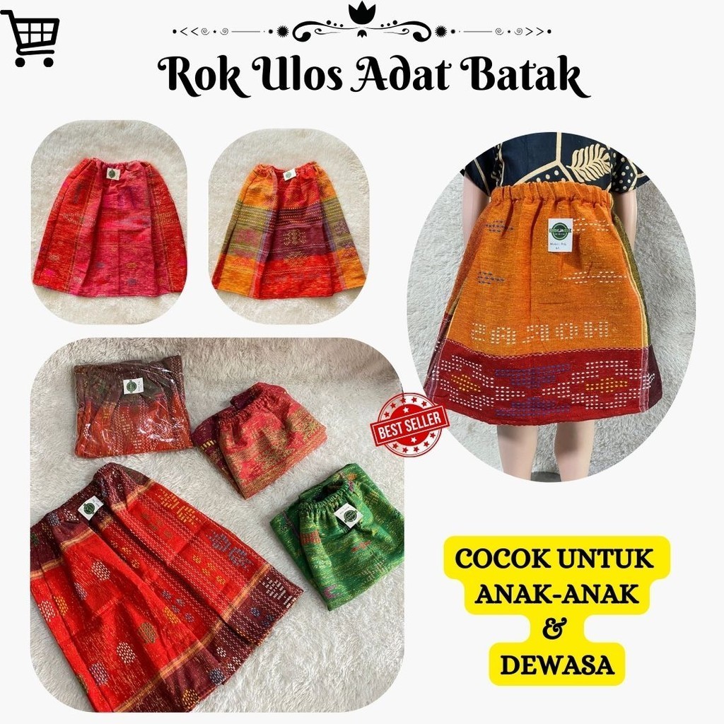 Rok Ulos Batak Wanita - Ulos Sadum - Rok Ulos Siap Pakai / S S