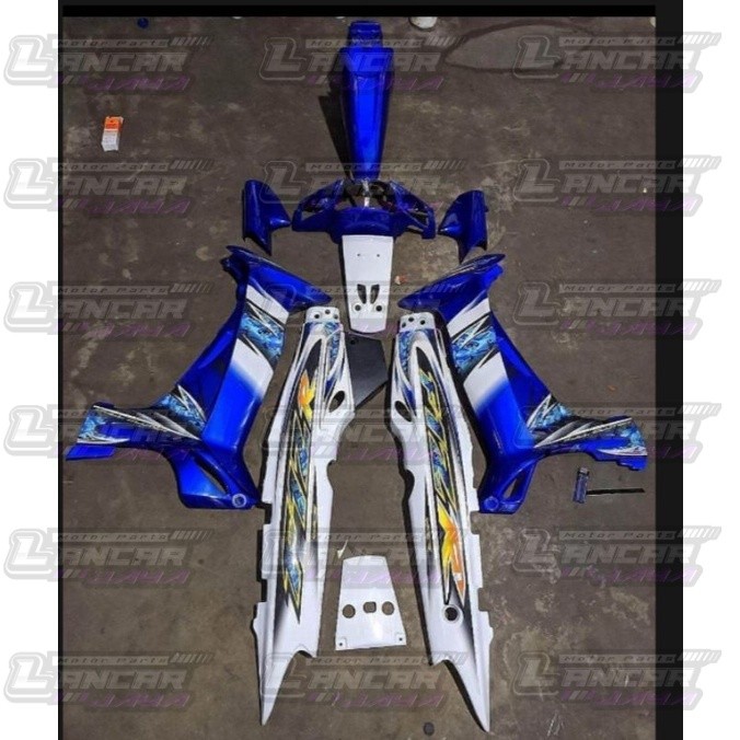 bodi Fizr Full set halus bodi Fizr full clucth biru putih 2005