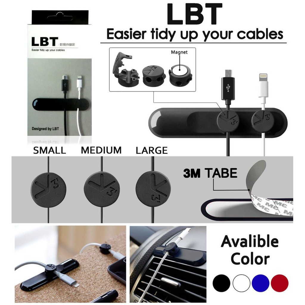 Breket Kabel - Holder Kabel Data Magnet