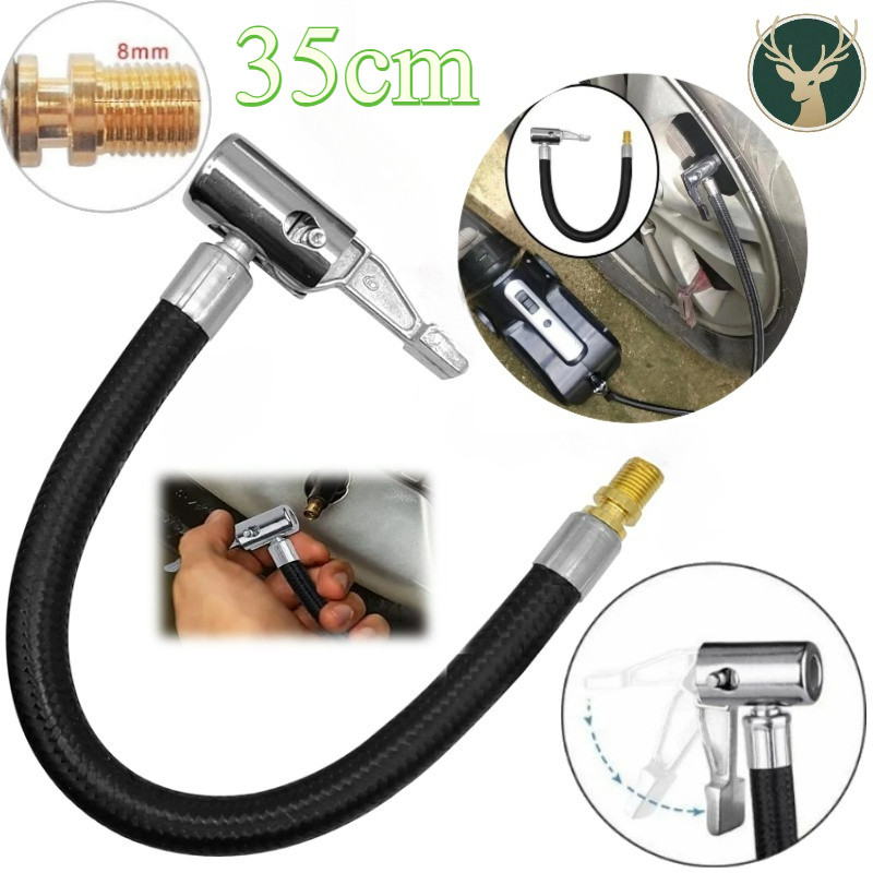 350MM Selang Adaptor Extension Extender Pompa Ban Elektrik Untuk Mobil Motor Sepeda Extension Hose A