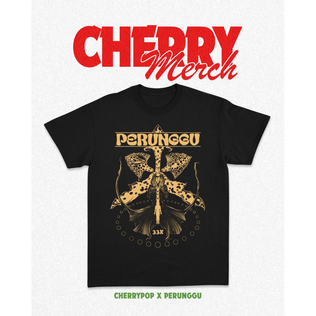 Tshirt Perunggu X Cherrypop Katun Original Kaos