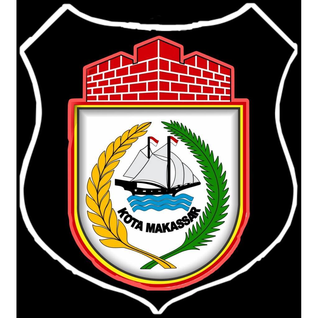 LOGO BORDIR PEMKOT MAKASSAR/ LAMBANG DAERAH MAKASSAR / ATRIBUT PAKAIAN DINAS / READY MAKASSAR