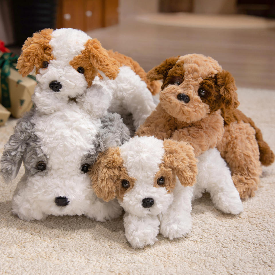 Cute Real Life Curly Dog Bichon Dog Plush Toy Kawaii Cartoon Plush Toys Girl Birthday Girlfriend Chr