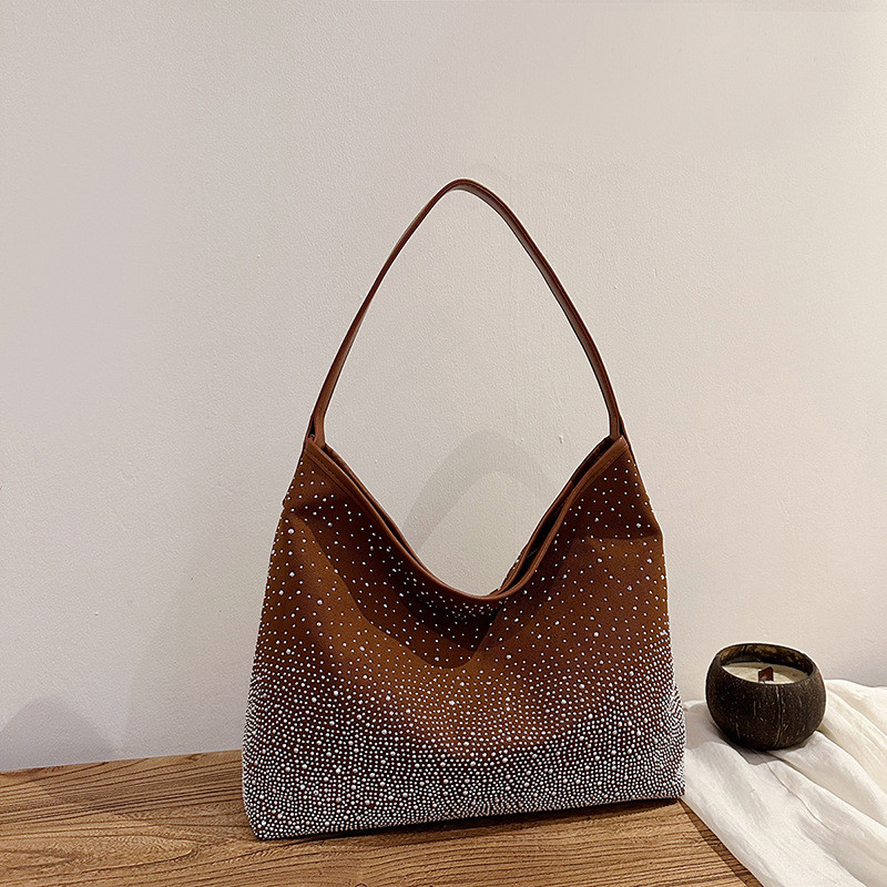Tas tote berlian berkilau untuk wanita, niche perdagangan luar negeri baru