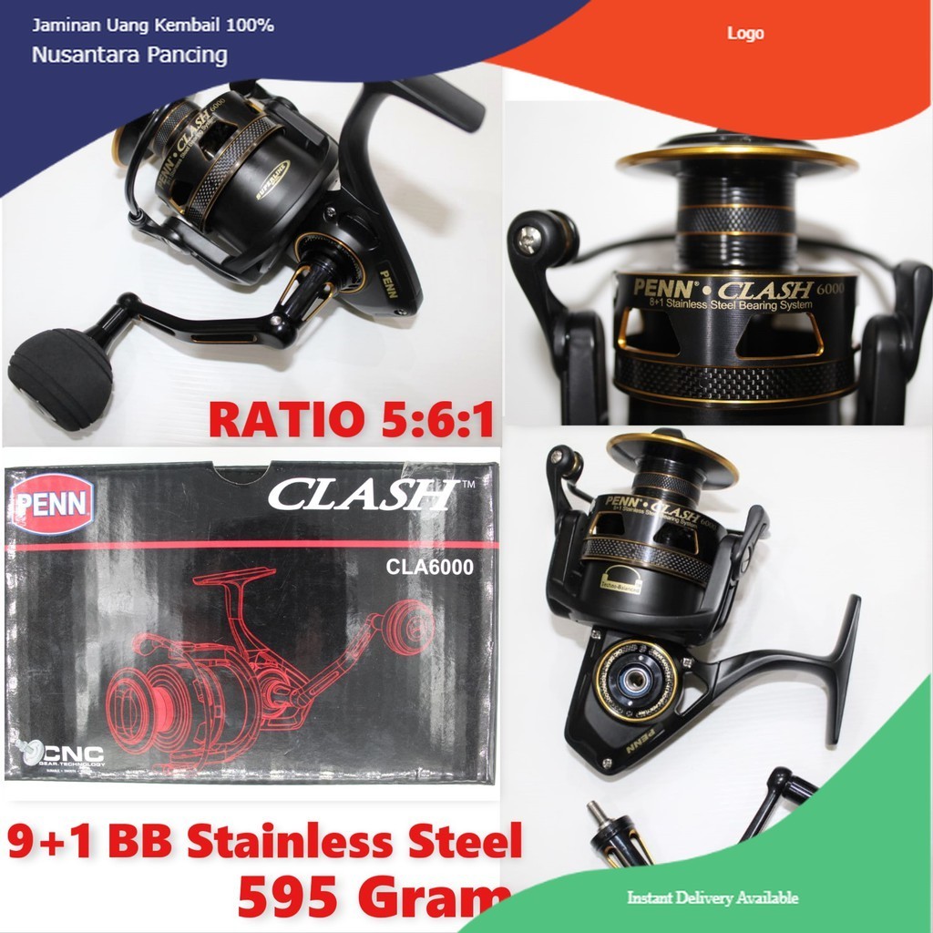 Reel PENN CLASH CLA6000 Handle Power METAL BODY