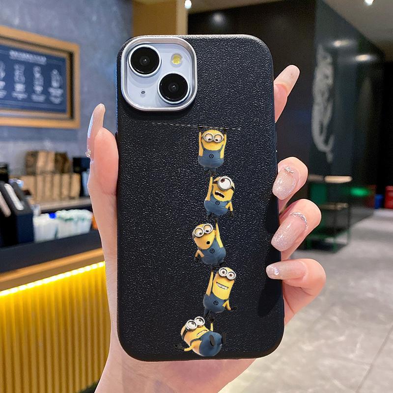 Casing Hp For OnePlus Case Nord N20 SE Soft Oval Frame Chrome Cartoons Minions Cover