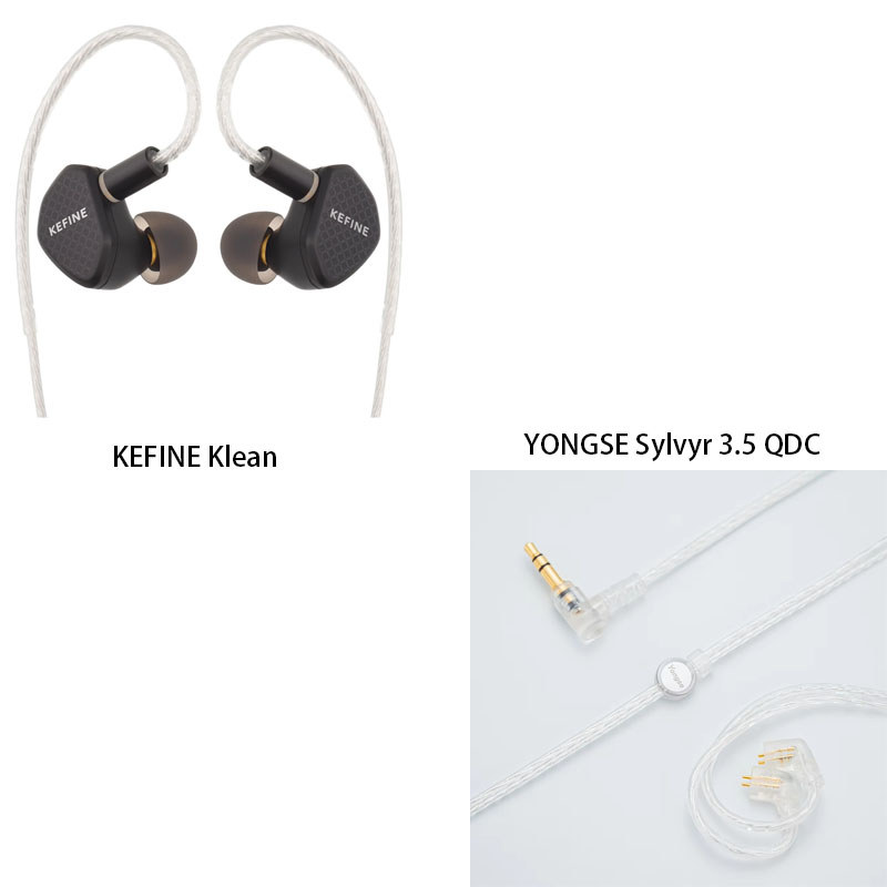 KEFINE Klean 10mm DLC aphragm Dynamic Driver Hifi Wired IEM Earphones