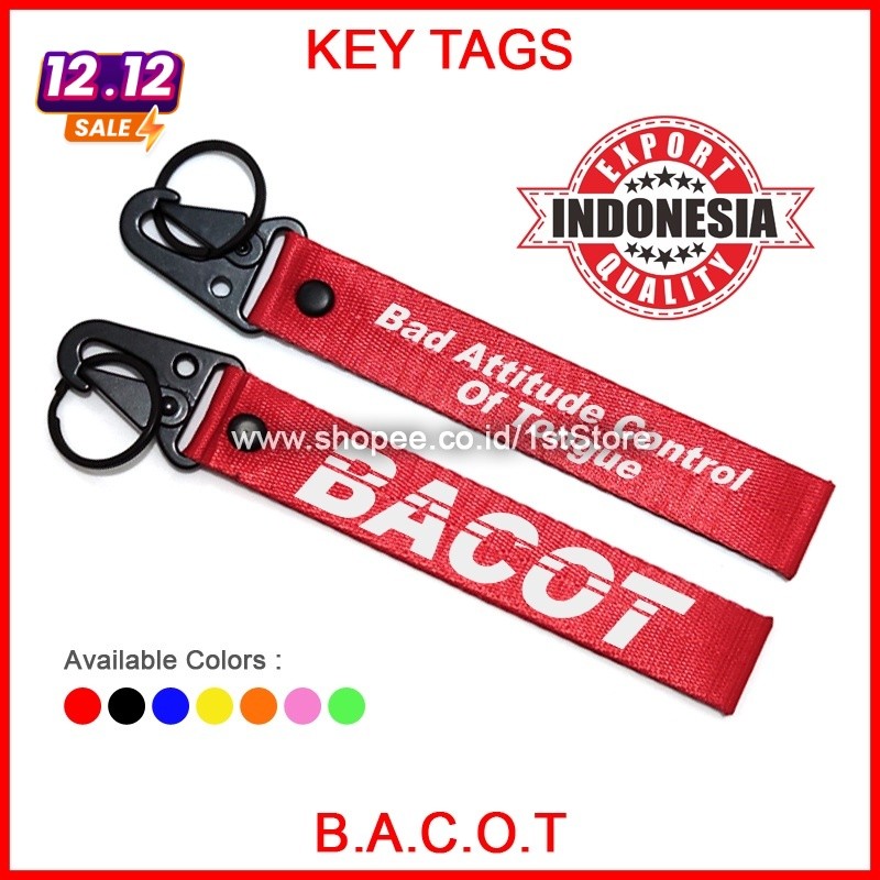 GANTUNGAN KUNCI BACOT MOBIL MOTOR KEYTAG SCOOPY GENIO VESPA NMAX AEROX 155 VIRAL KEYCHAIN REMOTE BEA