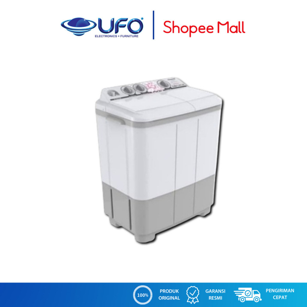 PROMO Panasonic Mesin Cuci 2 Tabung Twin Tub 7.5 Kg NAW76BBZ2H