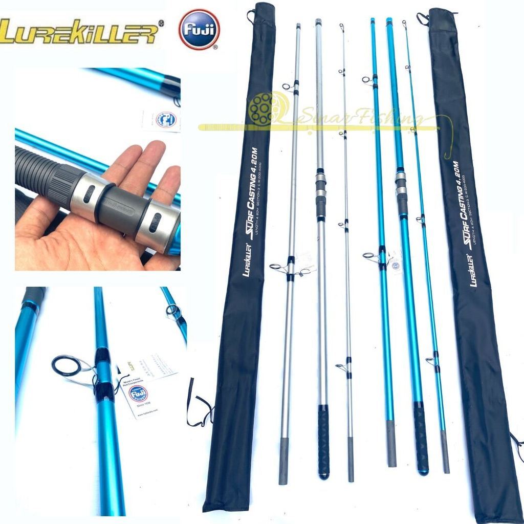 Japan Rockfing Rod Lurekiller Surf Casting 420 CW. 200-400gr Fuji