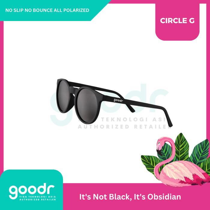 KICKVIBE Goodr Kacamata Olahraga CG - It's Not Black, It's Obsidian - Goodr