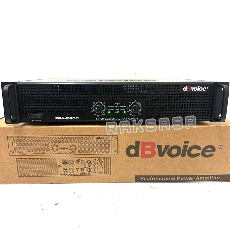 power dbvoice fpa 2400 original 2 channel class h db voice fpa2400