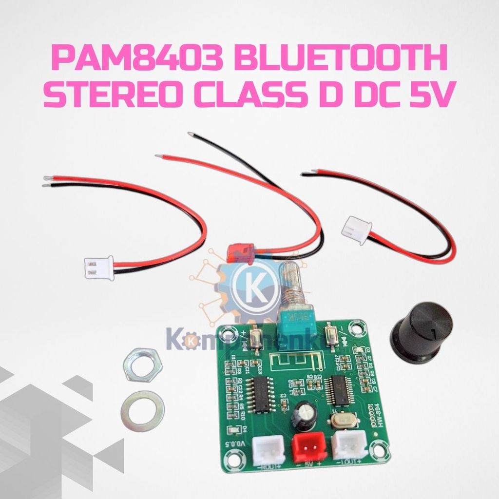 PAM8403 Class D Stereo Amplifier Bluetooth 5.0 DC 5V 5W×2 Modul Mini
