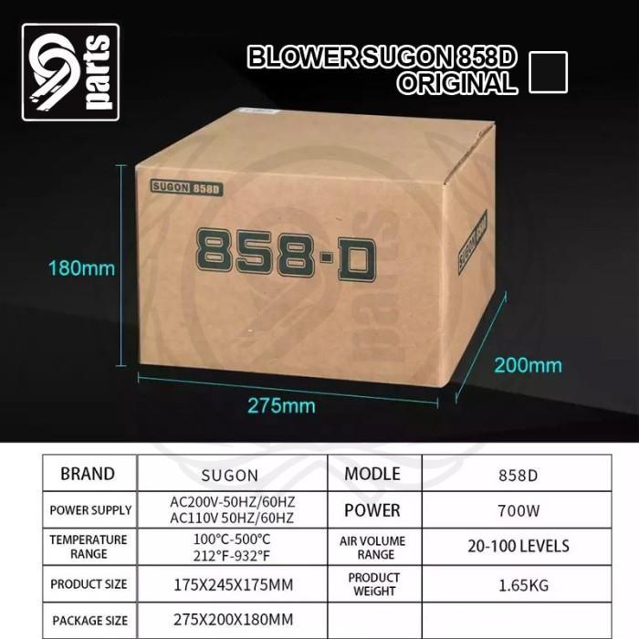 Blower Sugon 858D Original / SUGON 858D Blower Desoldering Sugon