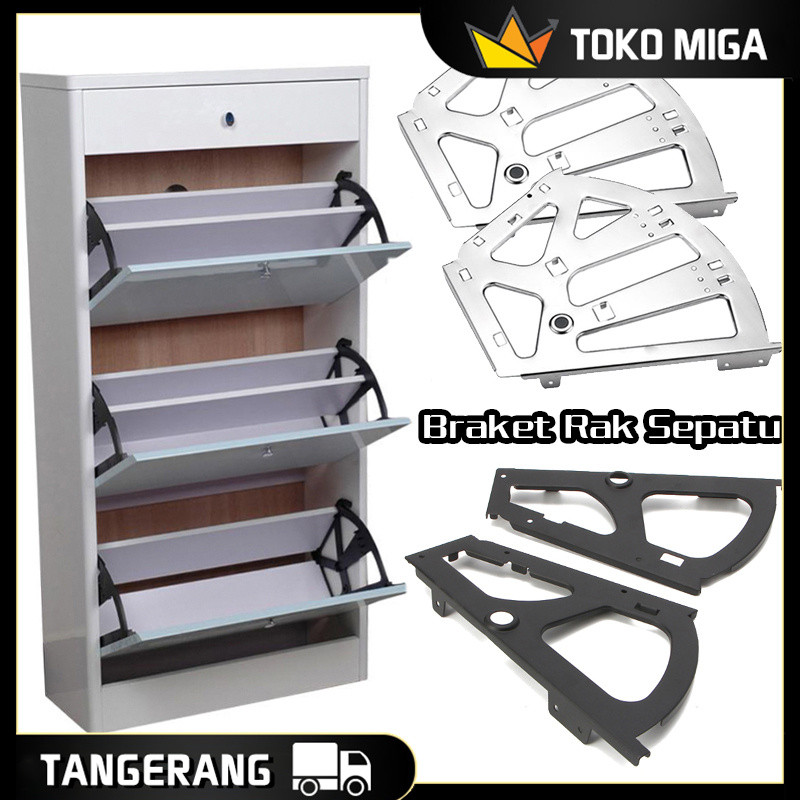 Bracket Fitting Lipat Tahan lama Engsel Rak Sepatu Untuk Rak Sepatu Putar Shoes Drawer