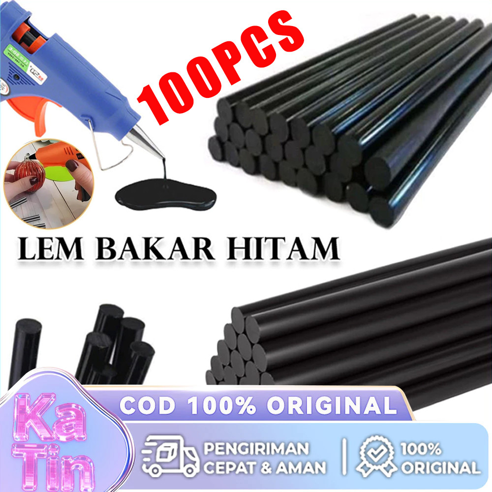 Lem Bakar 100 PCS 7MM Glue Stick Origin Lem Ajaib Tambal Tongkat Lem Pistol Meleleh Panas Refill Lem