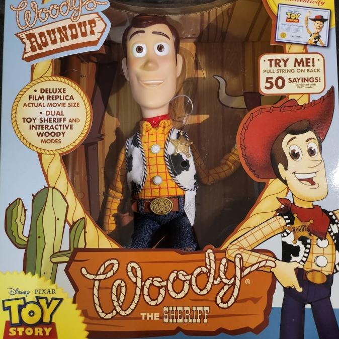 figure woody talking toy story signature collection original thinkway