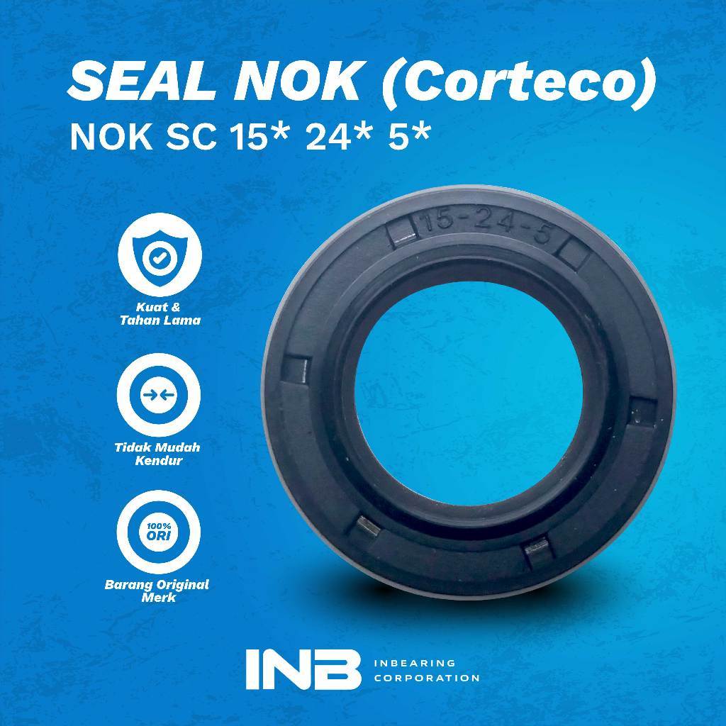 Seal Sc 15 24 5 Nok Seal Jet Cleaner Blue Clean610 INB Original Harga per 5pcs
