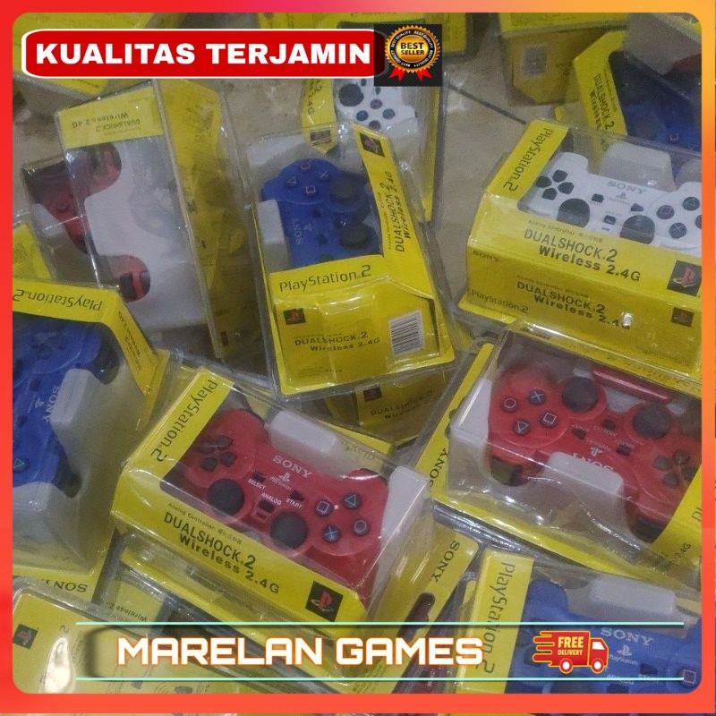 STIK PS2 WIRELESS/ STIK PS2 TANPA KABEL PLUS BATRE TINGGAL PAKAI