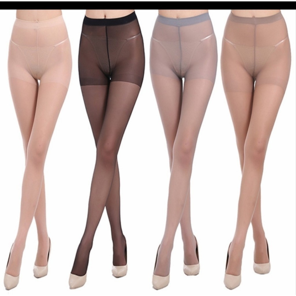 Stocking celana warna krem kulit hitam abu putih tipis wanita dewasa transparan / Celana Stocking Se