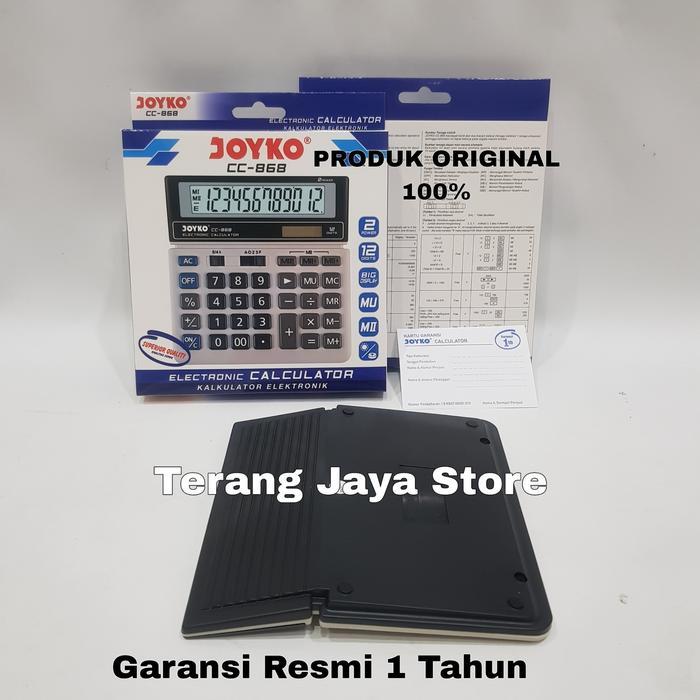 Kalkulator Joyko 868 Calculator JOYKO CC868 Kalkulator 12 Digit Joyko 868 - JOYKO CC-868