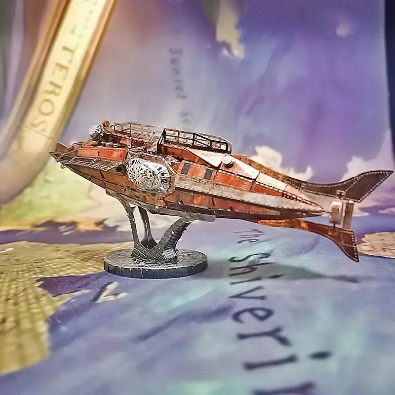 Color Mini Puzzles 3d Metal Nautilus Model  Toys for Kids 14+ DIY Hand Made Adults Jigsaw Learning E
