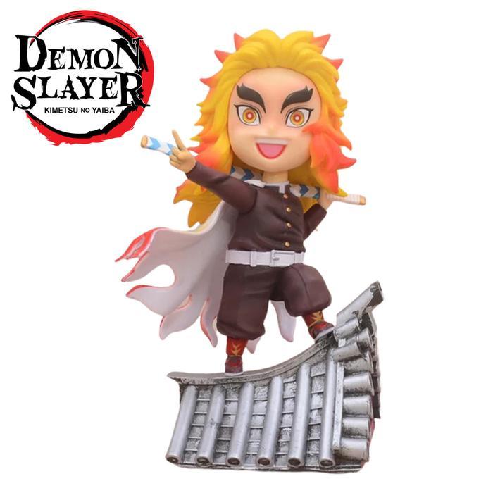 ACTION FIGURE RENGOKU KYOUJUROU KIMETSU NO YAIBA DEMON SLAYER ROFF HOUSE STAND Q VER. TOPPER CAKE MA