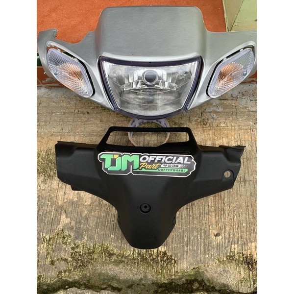 batok lampu depan fizr batok kepala fizr warna silver set batok belakang fizr & lampu + sen kanan ki