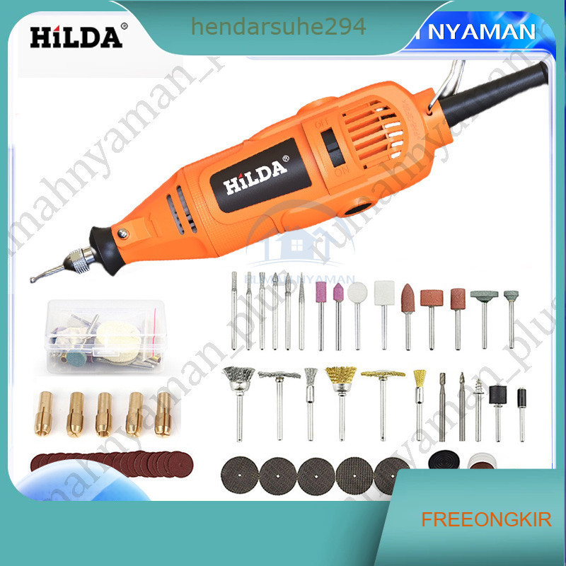 HILDA Mini Grinder Mini Gerinda Mini Bor Set Mini die Drill Grinder Gerinda / Mini Die Grinder + Aks