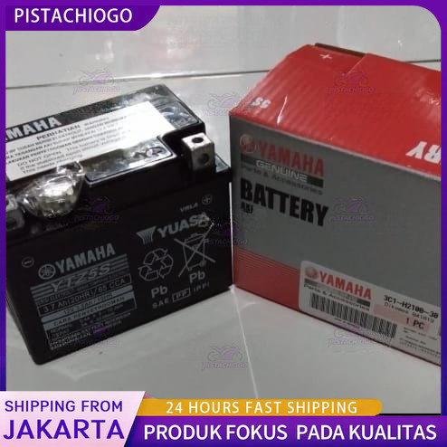 Aki Kering Yamaha 3C1 Karisma Supra X125 Spin Beat Vario Revo Absolute Vixion YTZ5S YTZ-5S Yuasa