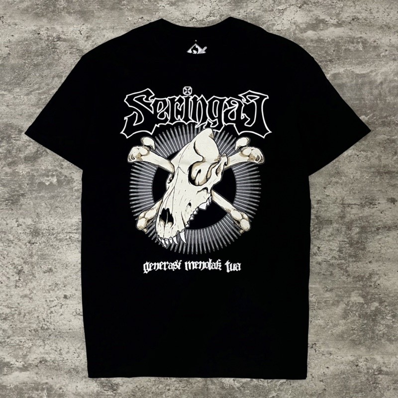 Seringai - Generasi Menolak Tua Tshirt - Black