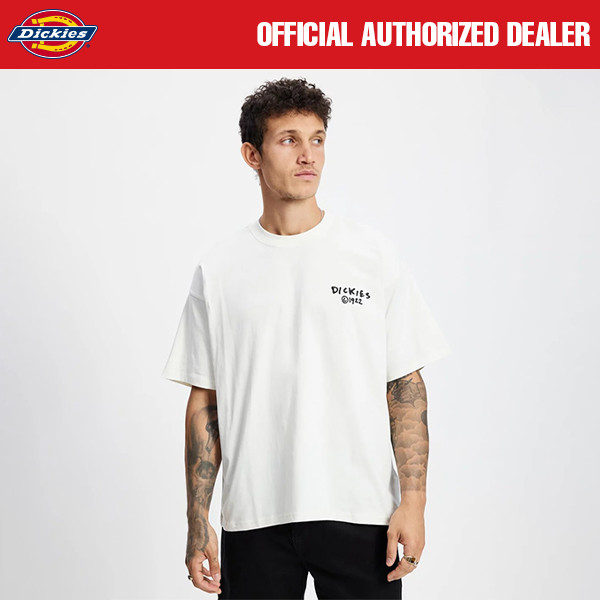 KAOS KATUN PRIA CASUAL SIMPLE LENGAN PENDEK PUTIH ORIGINAL DICKIES | SLAYDEN GD EGRET