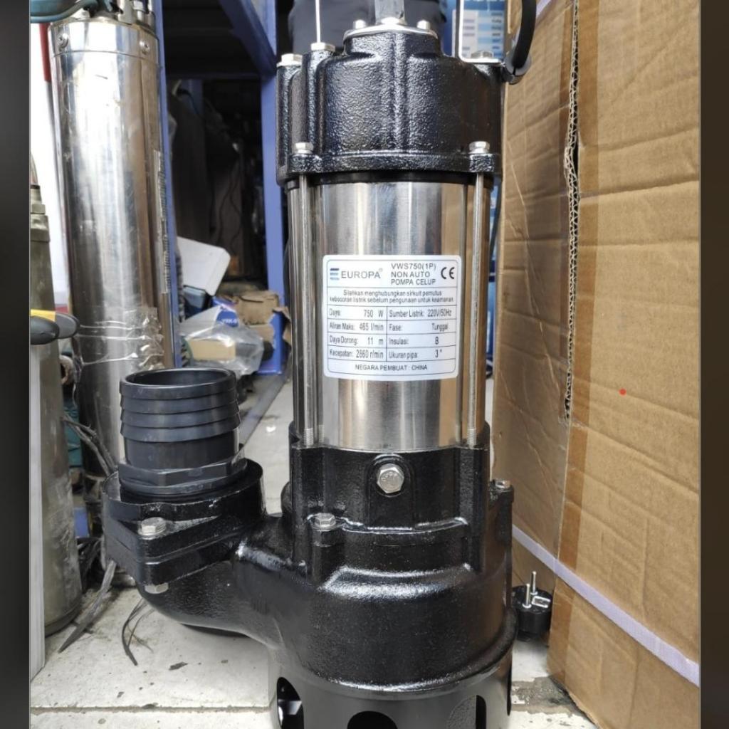 Pompa Celup Air Keruh 3" EUROPA 1 HP - Submersible Pump 3 Inch