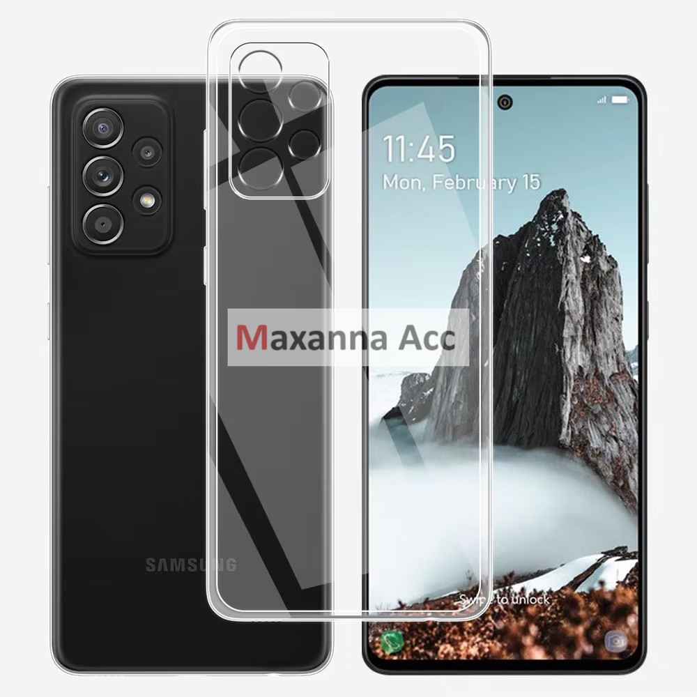 [MAXANNA] [ CASE BENING SAMSUNG A52 / A52S ] PREMIUM CLEAR CASE TRANSPARAN TPU 2.00 MM SOFT CASE BEN