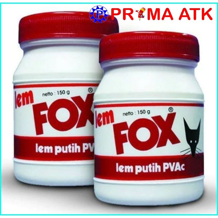 (1 BOTOL) Lem Fox Putih 150 Gr / Lem Fox Putih PVAC 150 Gr