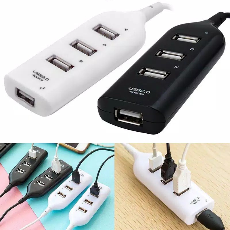 NMD - usb hub 4port 2.0 cabang 4in1 extension terminal 4 port kabel saklar lubang colokan
