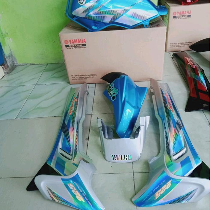 Tangki Steko Yamaha Scorpio Fullset Baru sparepart motor - biru relaxa