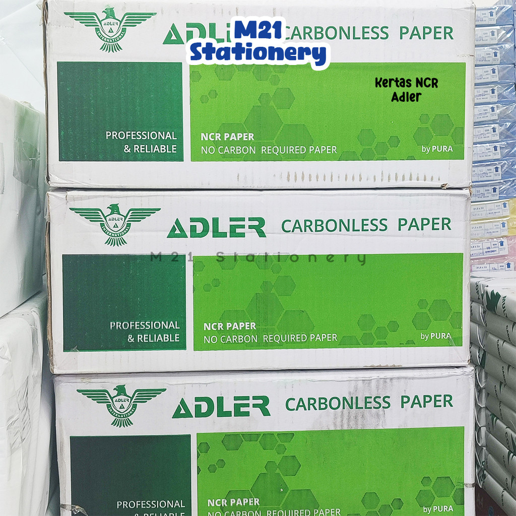 (1 KARTON) KERTAS NCR F4 / MULTI ADLER TOP MIDDLE BOTTOM PUTIH PINK KUNING BIRU PREMIUM NOTA MURAH