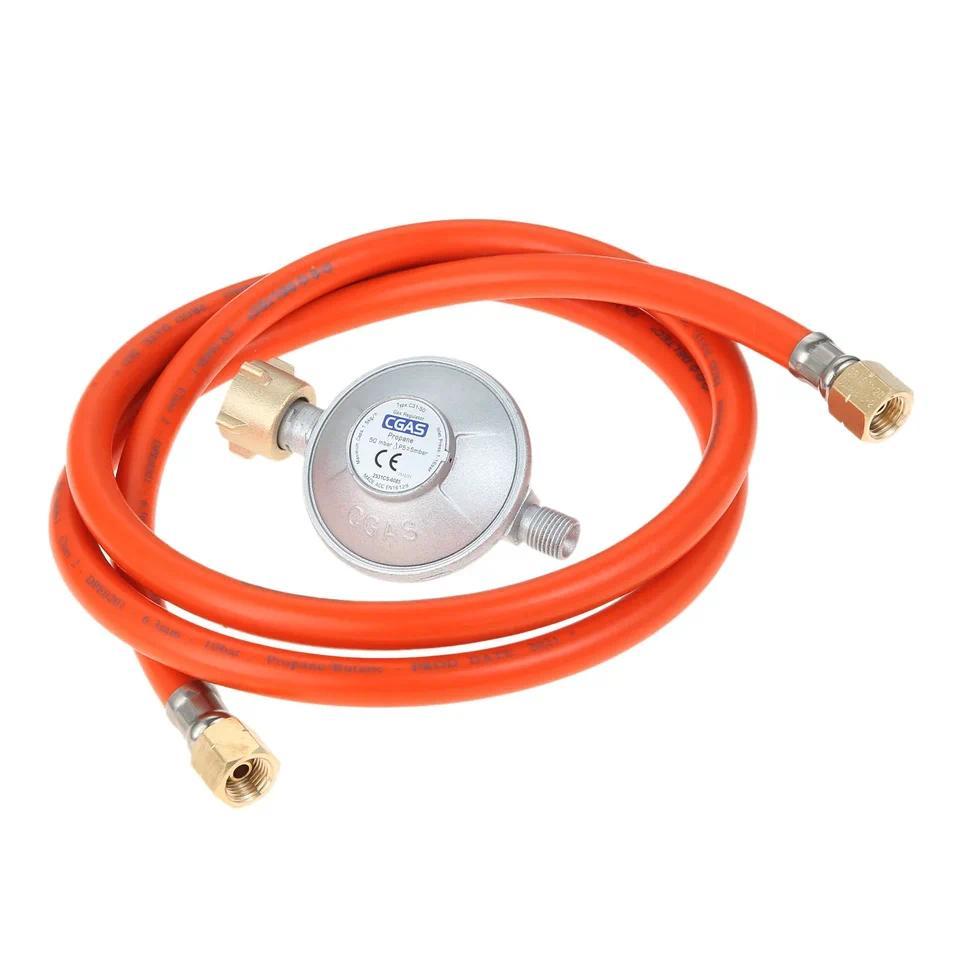 1set Gas Hose 150cm59 Pressure Reducer 50mbar Regulator Set Transition 12 R X 14 Lks Adapter for LPG