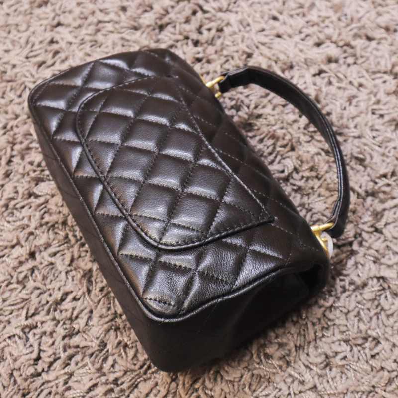 TAS SLINGBAG FLAP SMALL WITH TOP HANDLE LEATHER BAG