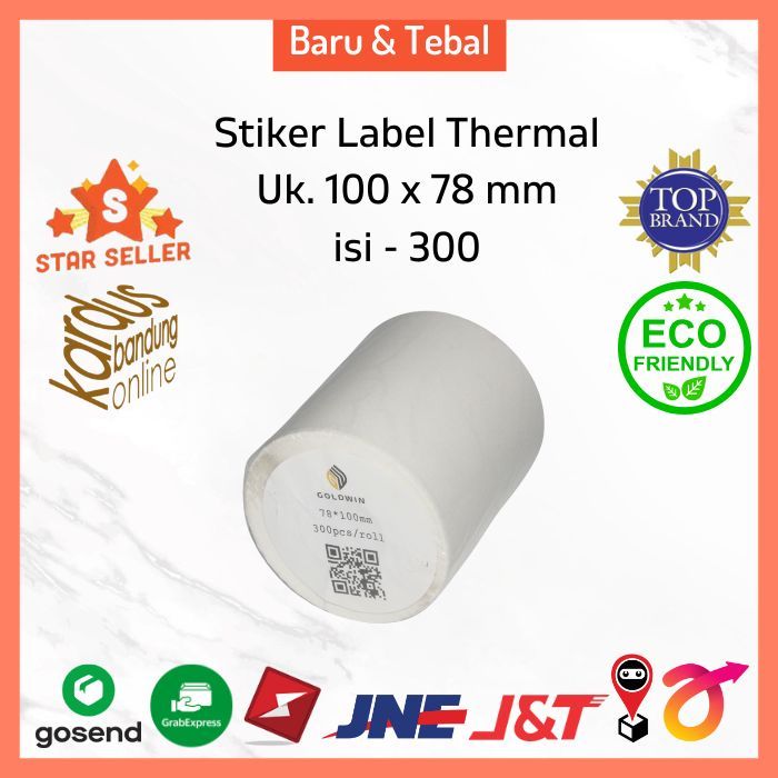 Thermal Label 78x100mm | Label printer A6