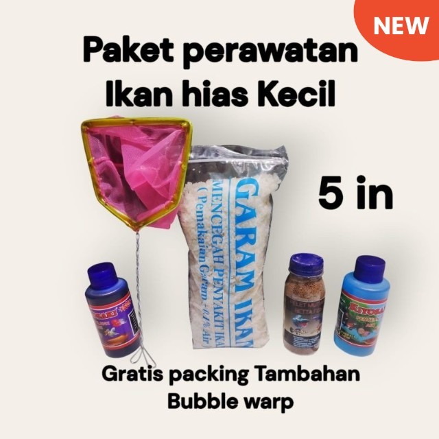 Perawatan ikan hias kecil lengkap / paket perawatan ikan hias kecil / perawatan ikan hias / paket pe