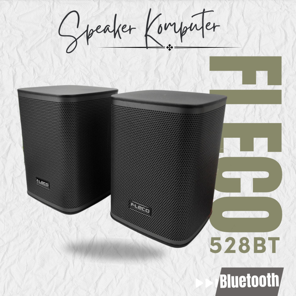 NEW Speaker Portable Bluetooth Fleco F-528BT/  Speaker Komputer , Laptop ORI